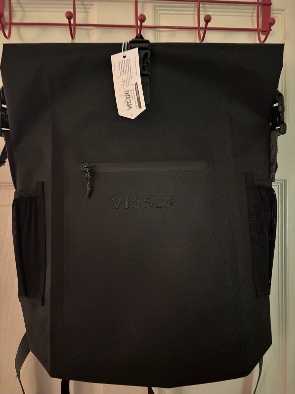 VISSLA Matte Black North Seas 18L Dry Backpack